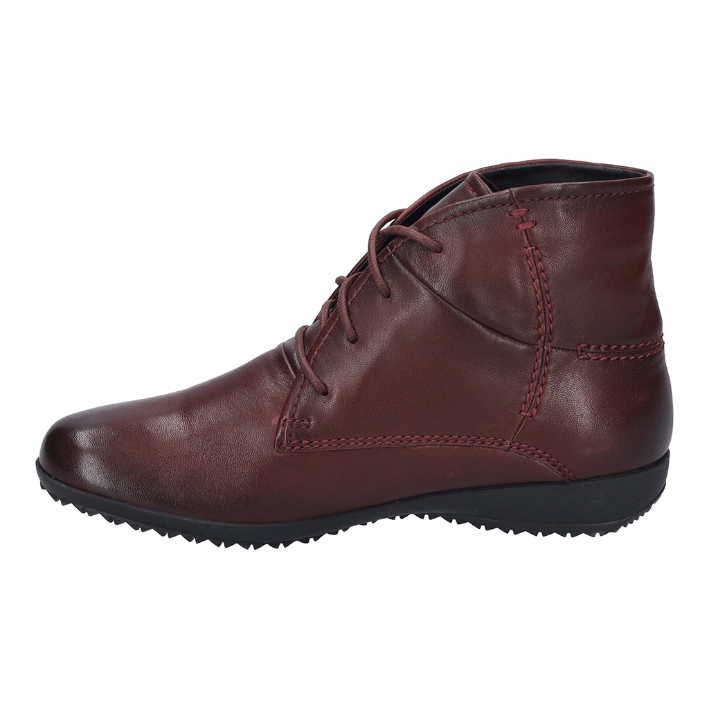 Dress Pants And Boots Josef Seibel 79709 Naly 09 Ladies Bordo Leather Lace Up Ankle Boots