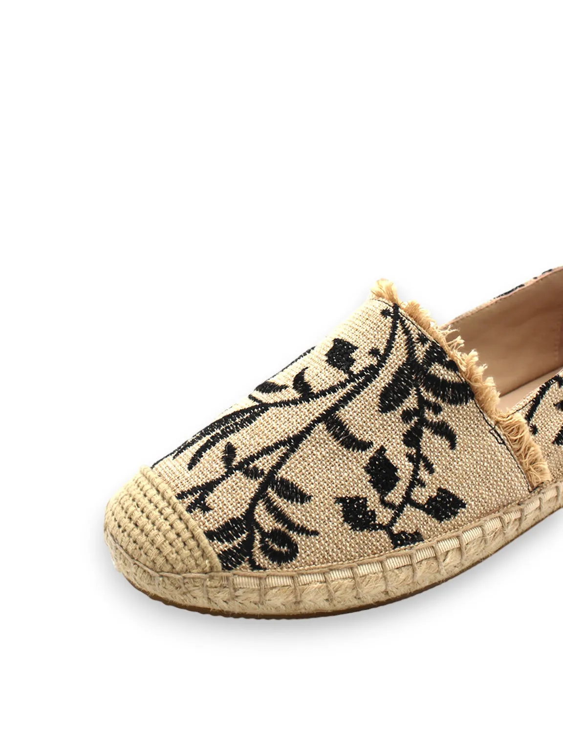 Dreamspace Botanical Embroidery Espadrilles Espadrilles 1940s