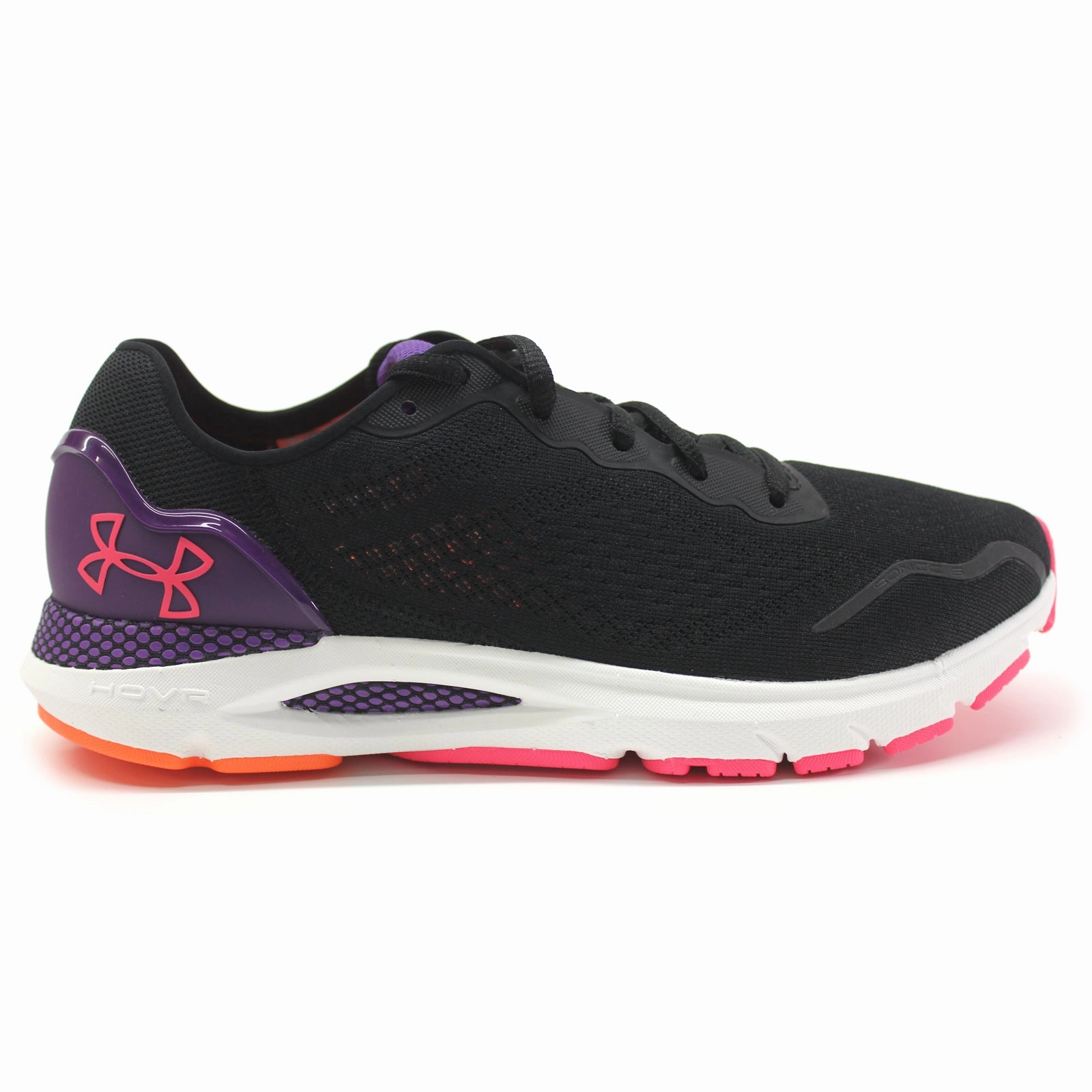 Running Shoes Columbus Ohio Under Armour HOVR Sonic 6 Textile Women's Low Top Black Purple Trainers
