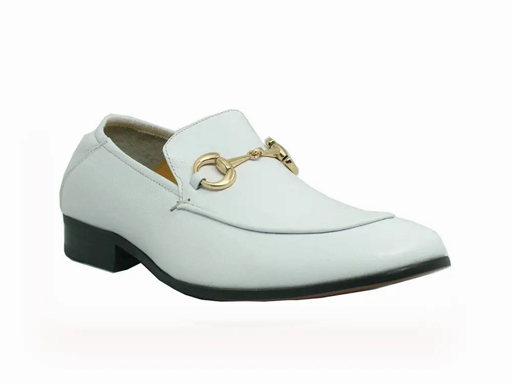 KS525-305 Soft Leather Casual Buckle Loafer/Mule Comfortable Dress Loafers