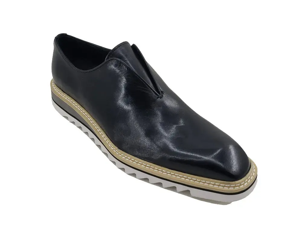 Sequin Loafers Laceless Loafer with Contrast color lightweight sole