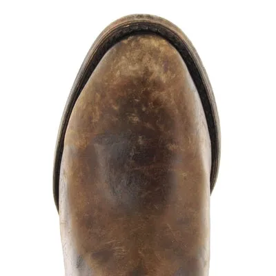 LADIES CORRAL SHORT STUDDED COWGIRL FASHION BOOT C2993 Brown Boots Steve Madden