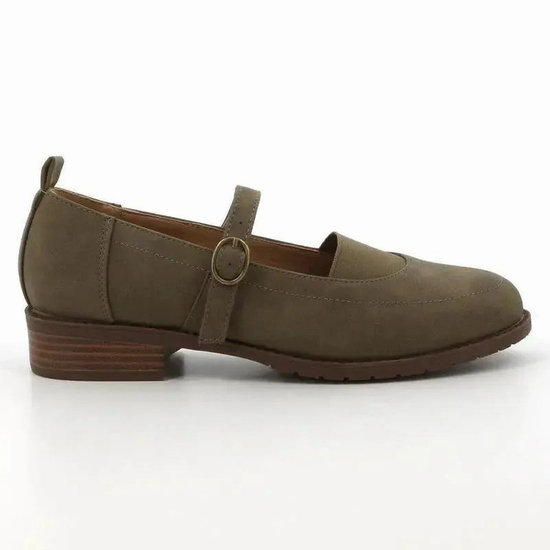Soft Style by Hush Puppies Bertilla - Khaki Extra Wide Brogues