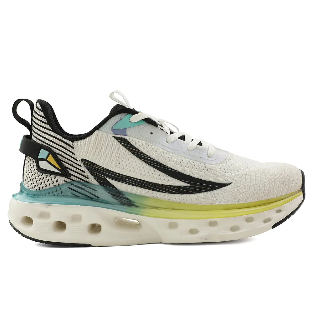 Leap7x White Sports Running Shoes For Men NEPTUNE-1E By Liberty Stability In Running Shoes