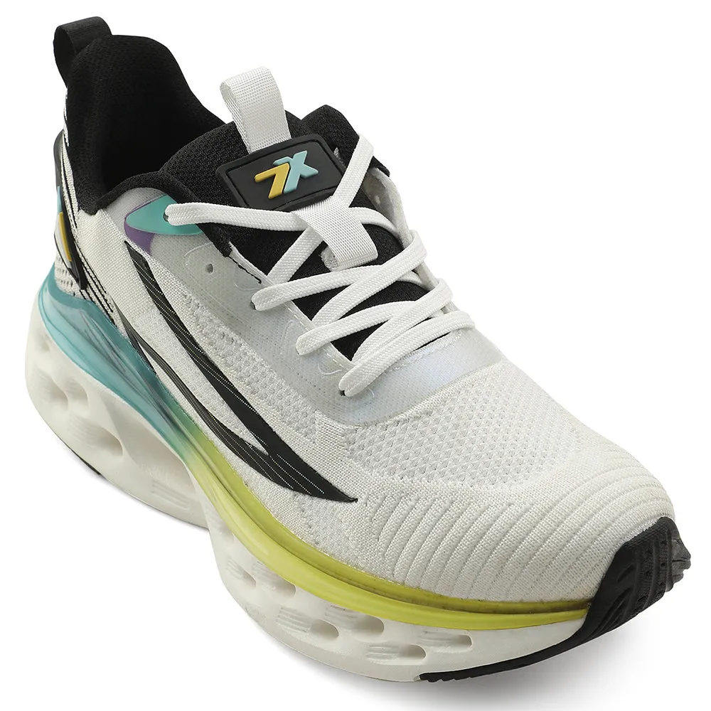 Leap7x White Sports Running Shoes For Men NEPTUNE-1E By Liberty Running Shoes Similar To Glycerin 21