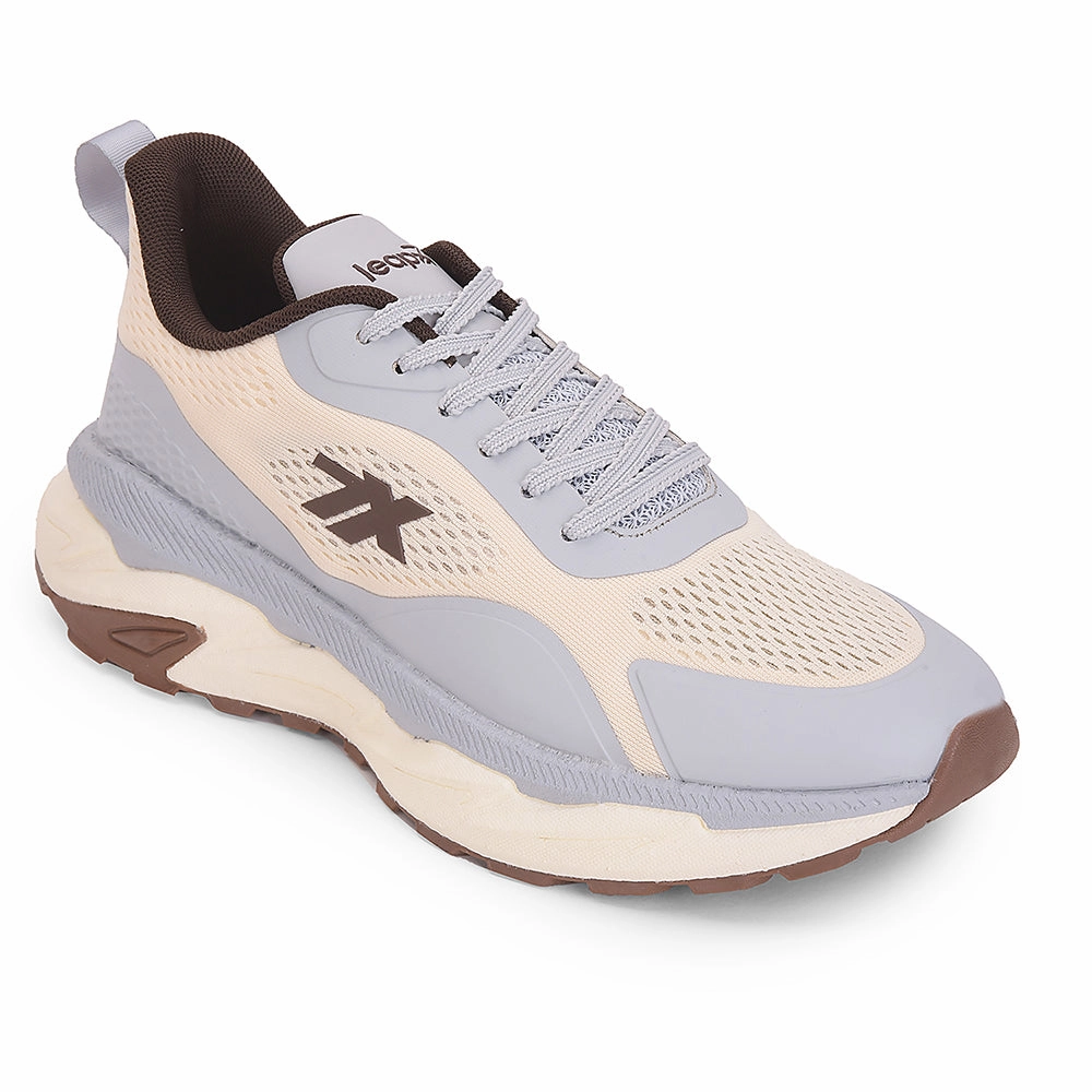 Best Padded Running Shoes Leap7x Blue Sports Lacing Running Shoes For Men XLM-04 By Liberty