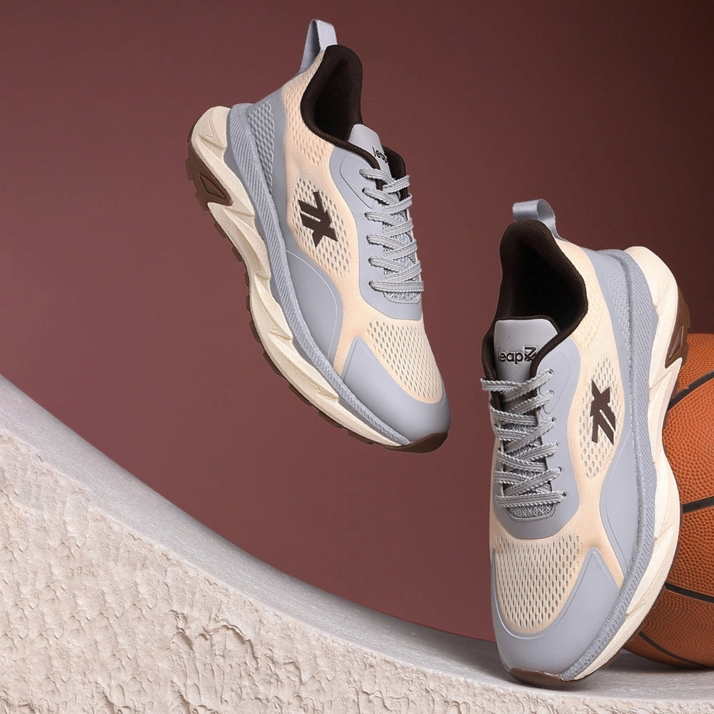 Best Stability Running Shoes For Overpronation Leap7x Blue Sports Lacing Running Shoes For Men XLM-04 By Liberty