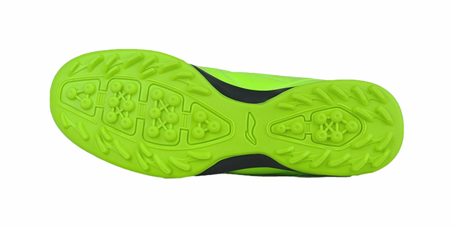 Li Ning Men's Low-Top Soccer Cleats in Neon Green Black Custom Soccer Cleats