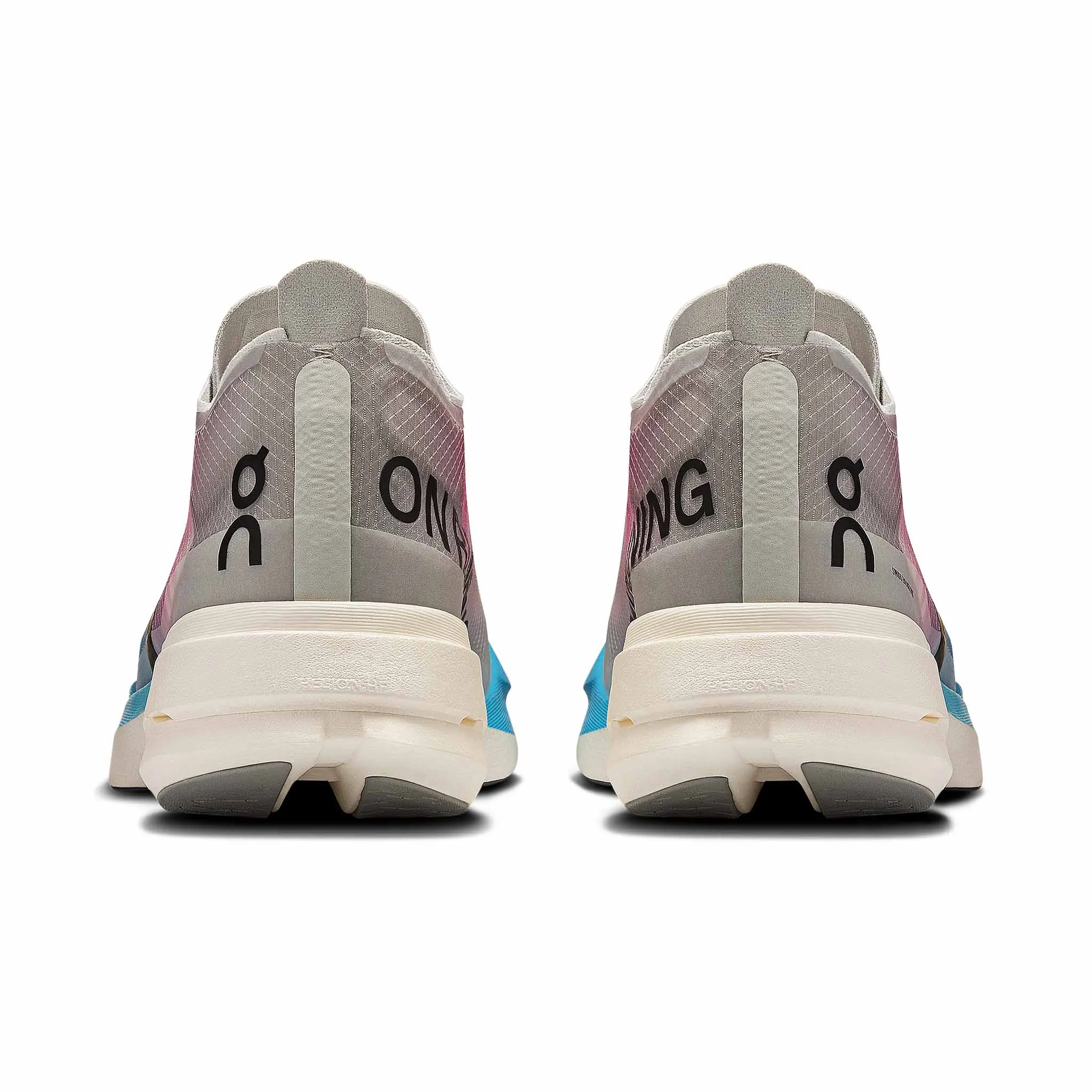 On | Women's Cloudboom Strike Running Shoes - White/Horizon Ladies Running Shoes