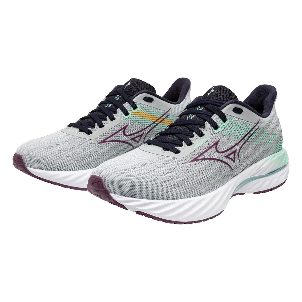 Running Shoe Bag Mizuno Wave Inspire 21 Womens | Pearl Blue/Dark Purple/Ice Green