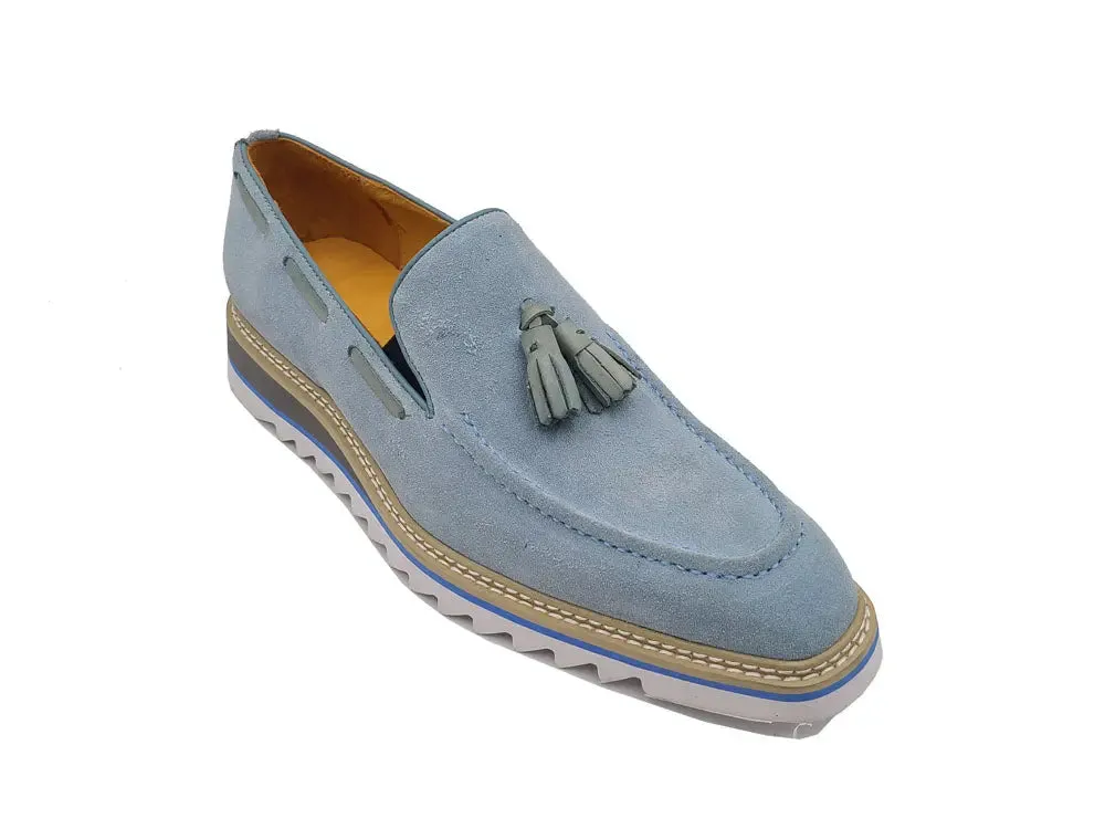 Venetian Suede Loafer with Calfskin Tassel Penny Loafers History