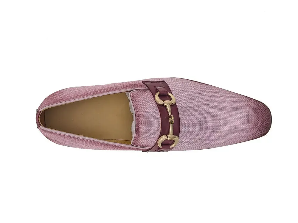 Ayrton Loafers Linen Loafer With Gold Tone Buckle