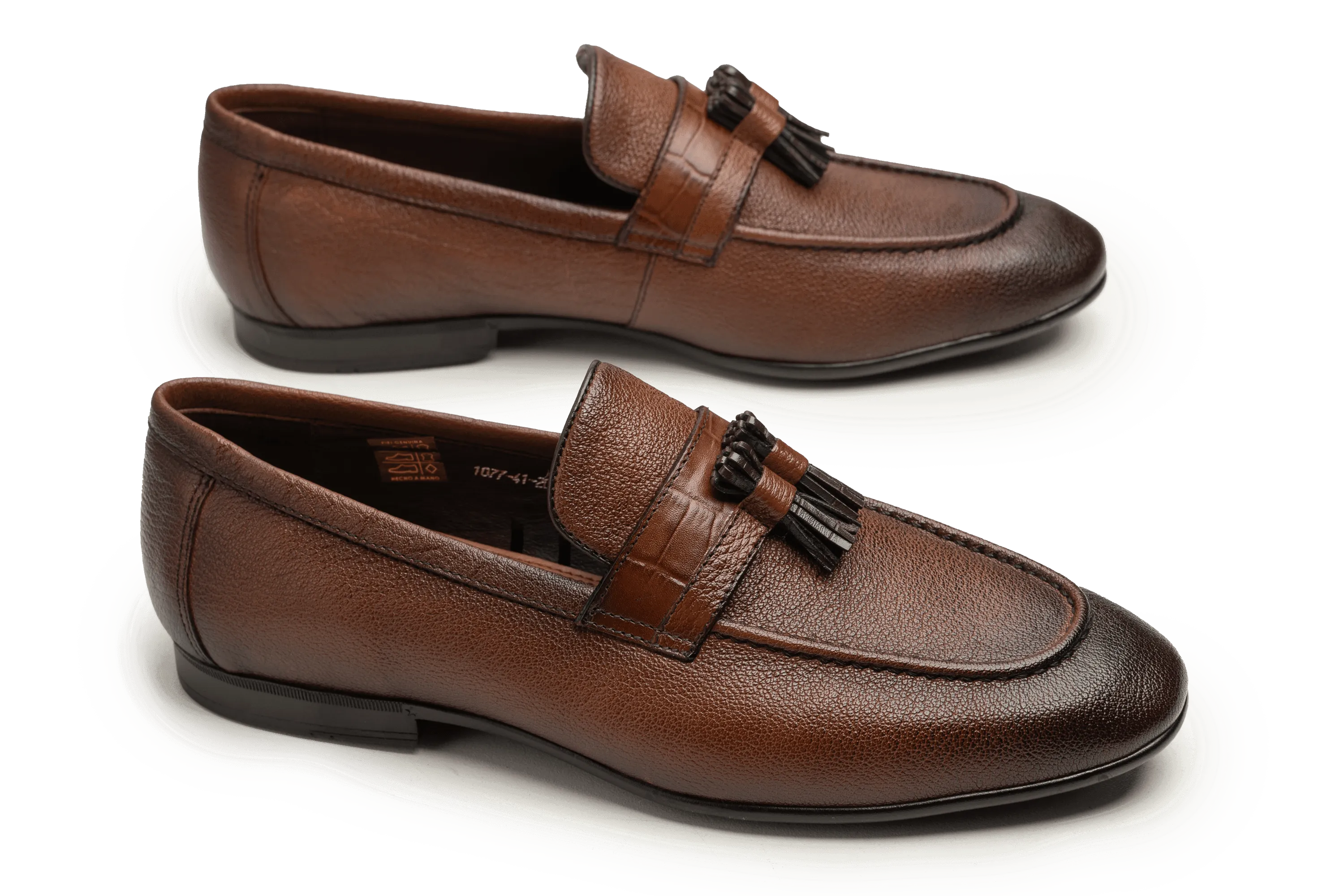 Steel Toe Cap Slip On Shoes LOGO 1077 BRM