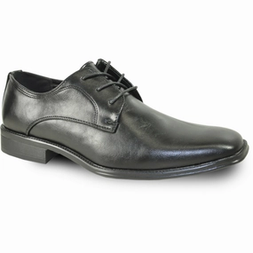 BRAVO Men Dress Shoe MILANO-4 Oxford Shoe Black Stylish Oxfords