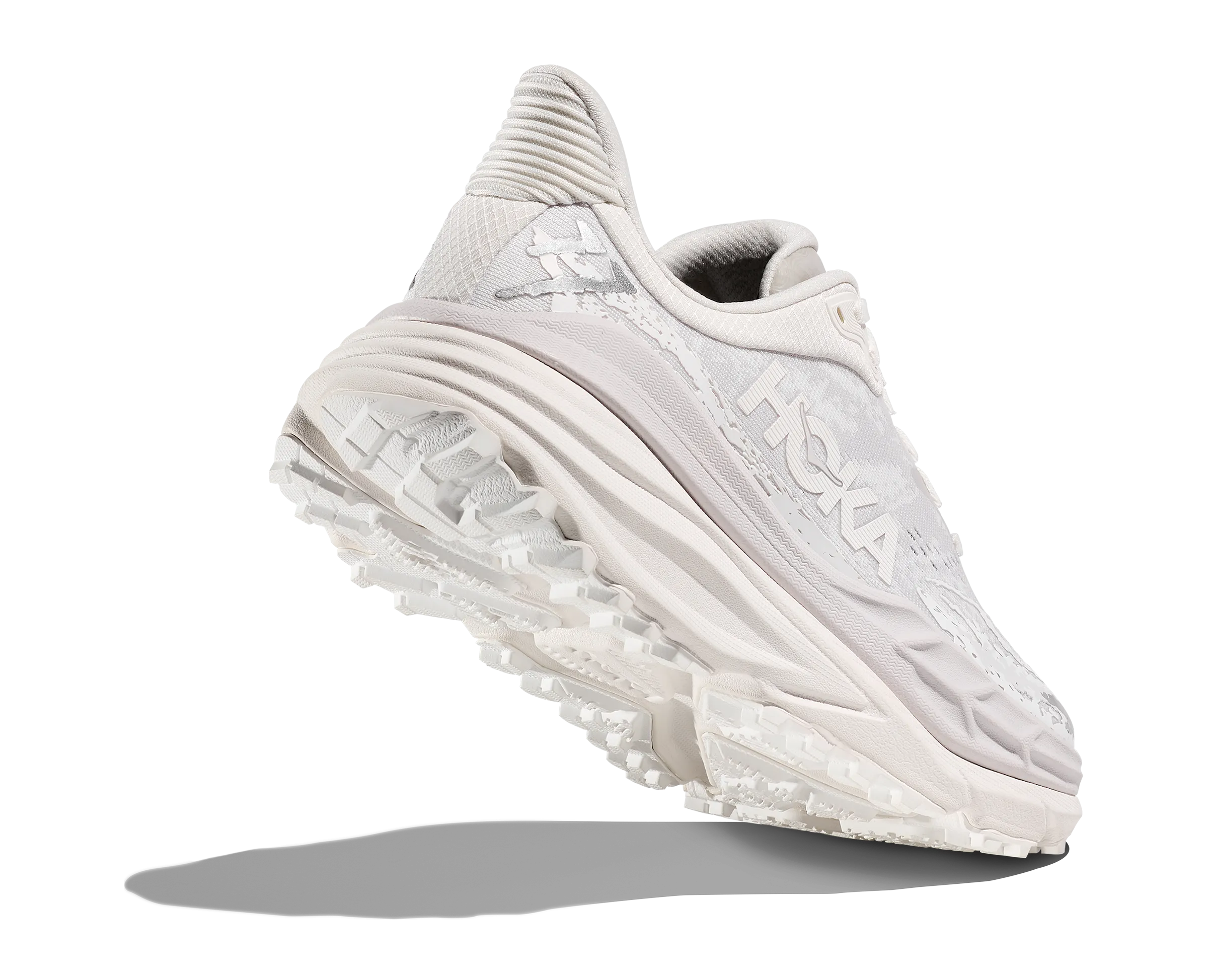 M Stinson 7 White/White Trail Running Shoes For Ice