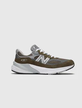 Good New Balance Running Shoes MADE IN USA 990 V6 "OLIVE"