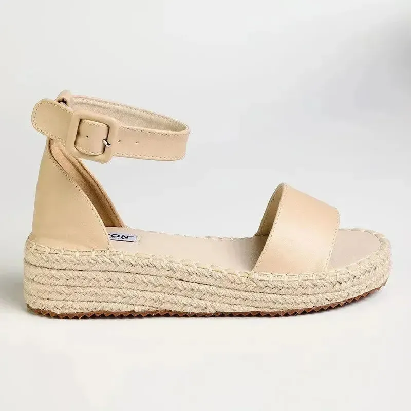 Madison Carina 3 Closed Back Espadrille Sandals - Nude Espadrilles Gucci
