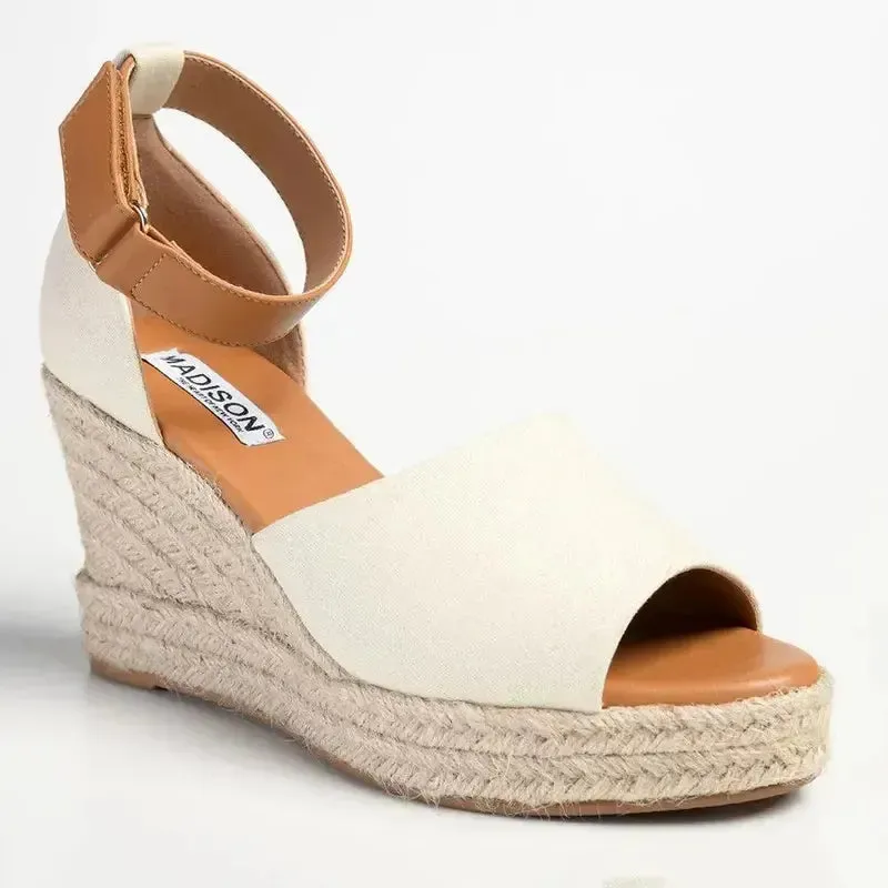 Nordstrom Sam Edelman Espadrilles Madison Laura 2 Full Vamp Espadrille Wedge Sandal - Natural / Tan
