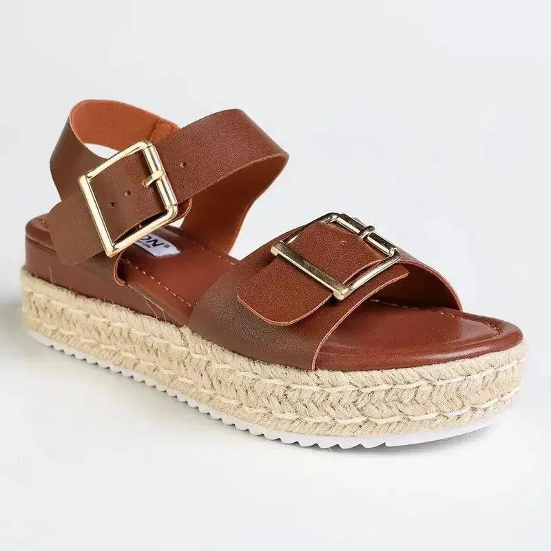 Madison Marlowe Espadrille Sandal - Chocolate Wrap Espadrille