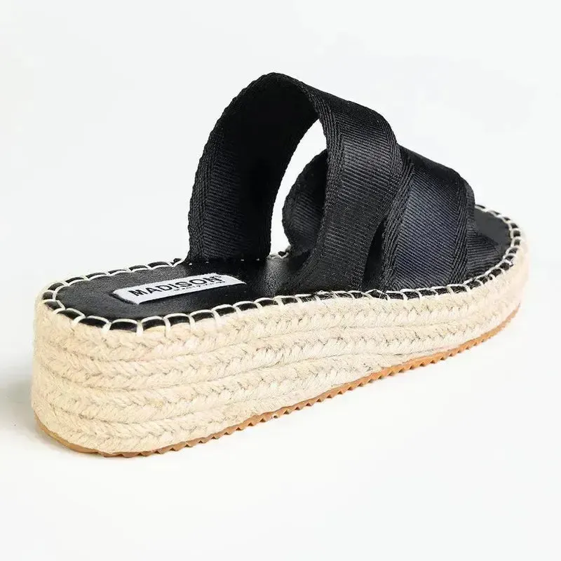 Madison Martha Espadrille Wedge - Black Marc O'polo Espadrilles