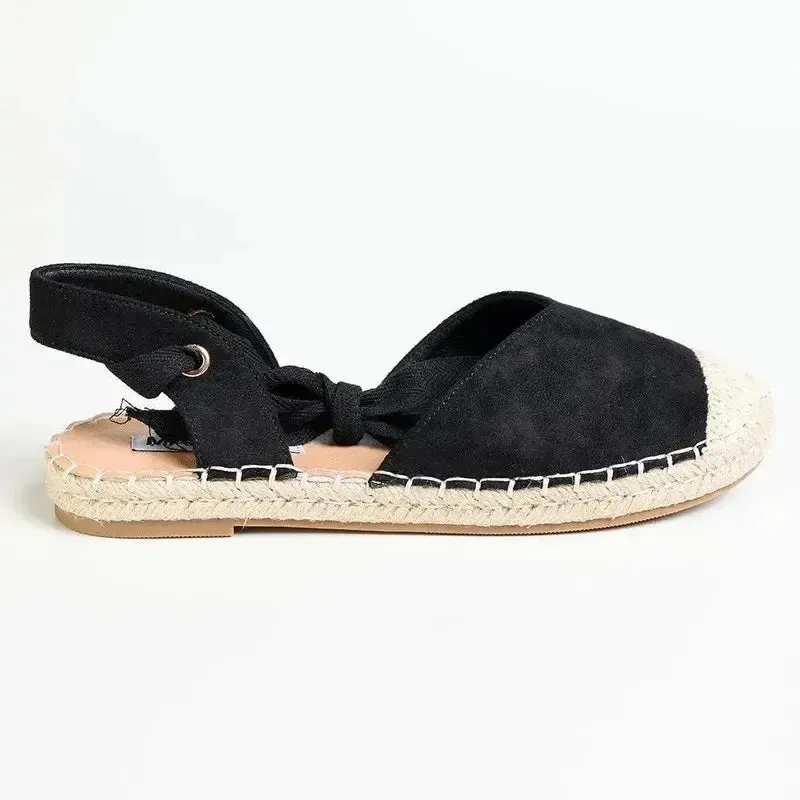 Burberry Shoes Espadrilles Madison Martini Espadrille Flats - Black