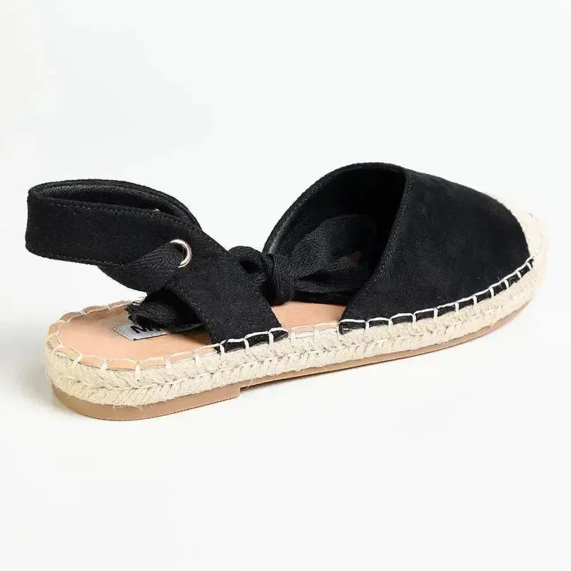 Madison Martini Espadrille Flats - Black Wallis Espadrilles