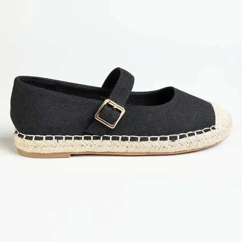Madison Mary Espadrille Pump - Black