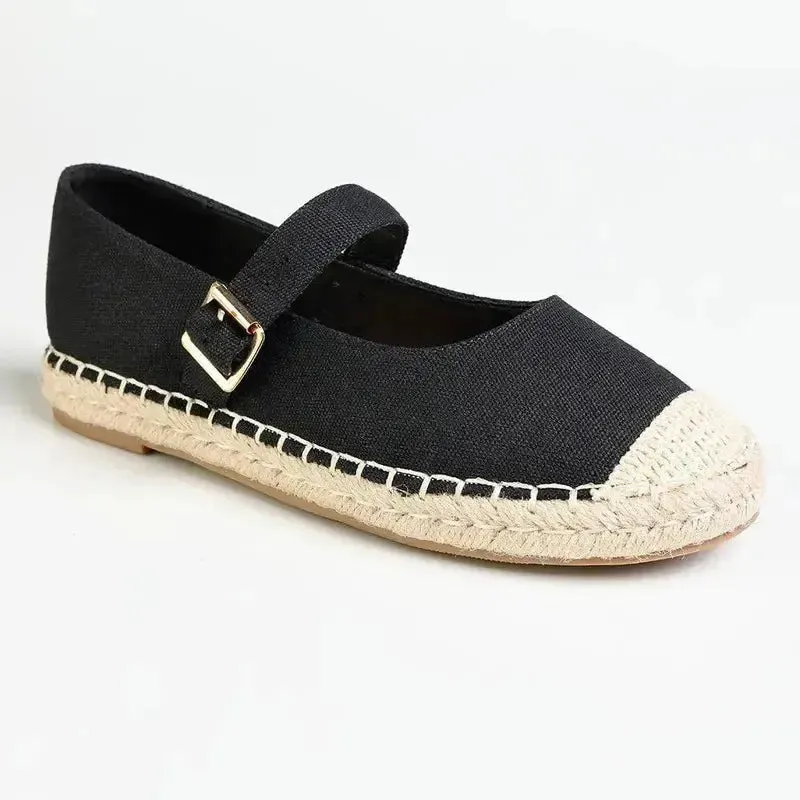Madison Mary Espadrille Pump - Black