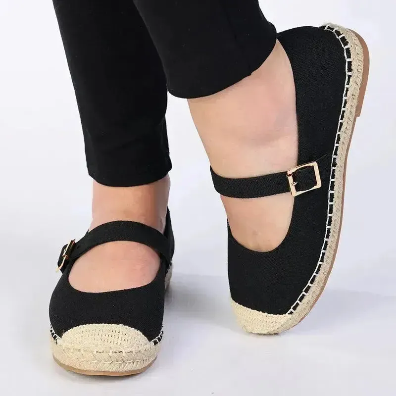 Madison Mary Espadrille Pump - Black