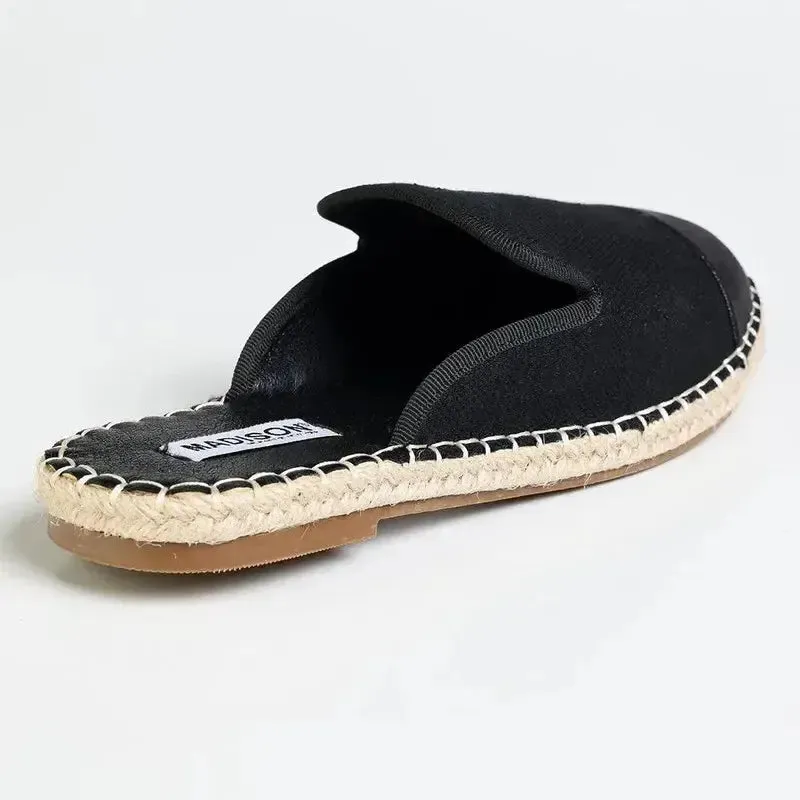 Madison Matilda Espadrille Slip On - Black Geox Gelsa Espadrilles