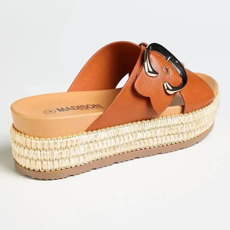 Madison Maven Cross Over Sandal - Tan Espadrilles Wikipedia