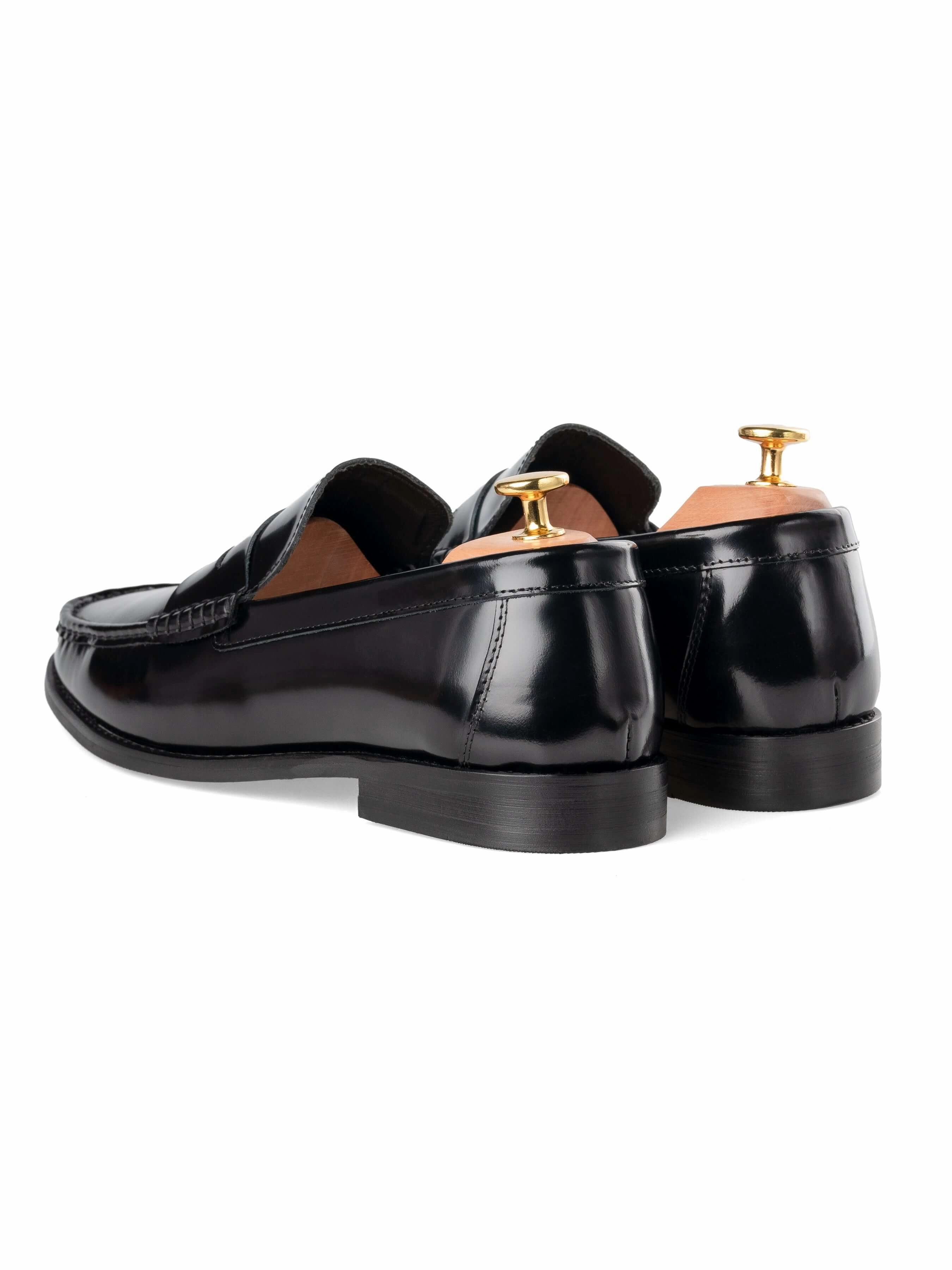Bass Loafers Marco Penny Loafer - Black Polished Leather