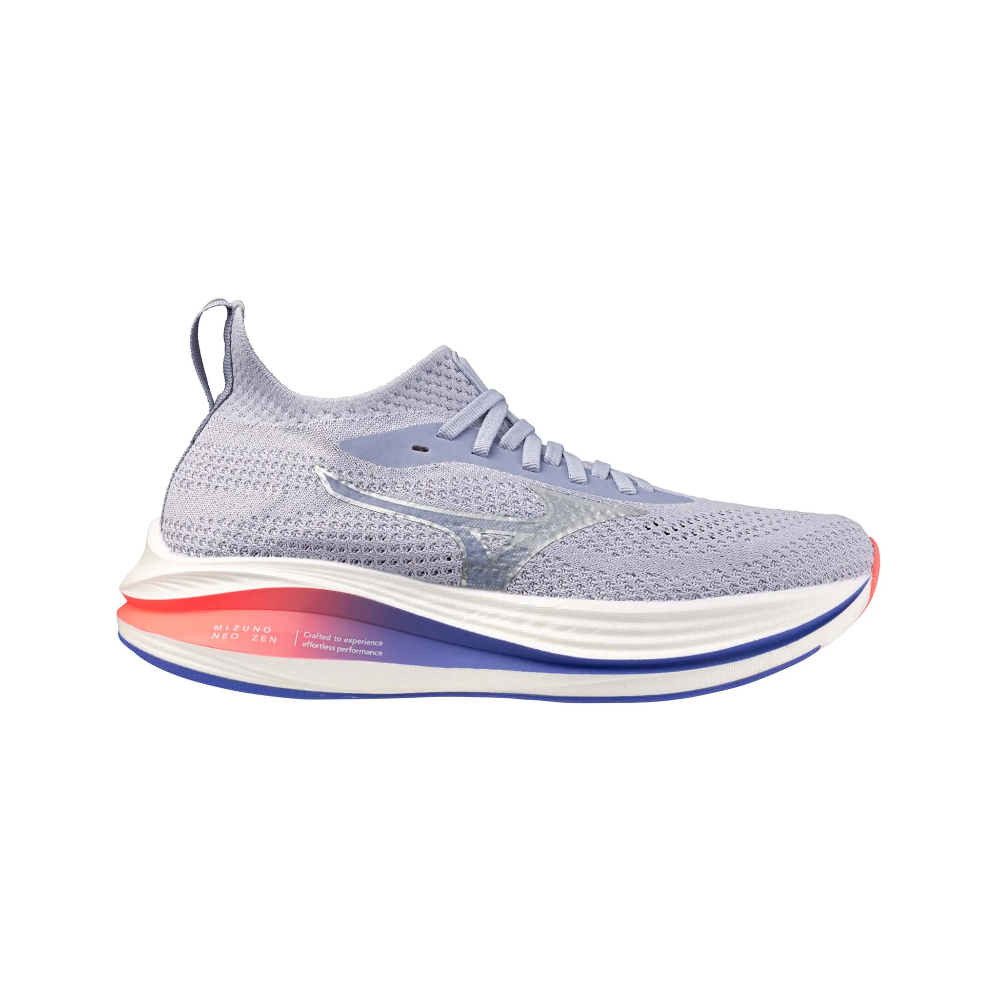 Lacing Running Shoes Mizuno | Women's Neo Zen Running Shoes - Icelandic Blue/Silver/Striking Coral
