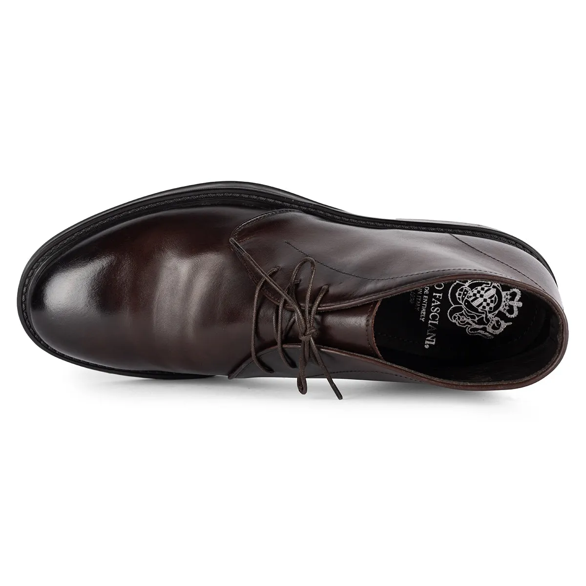 IVAN 91019<br>Mogano Desert Boots Wide Calf Heel Boots