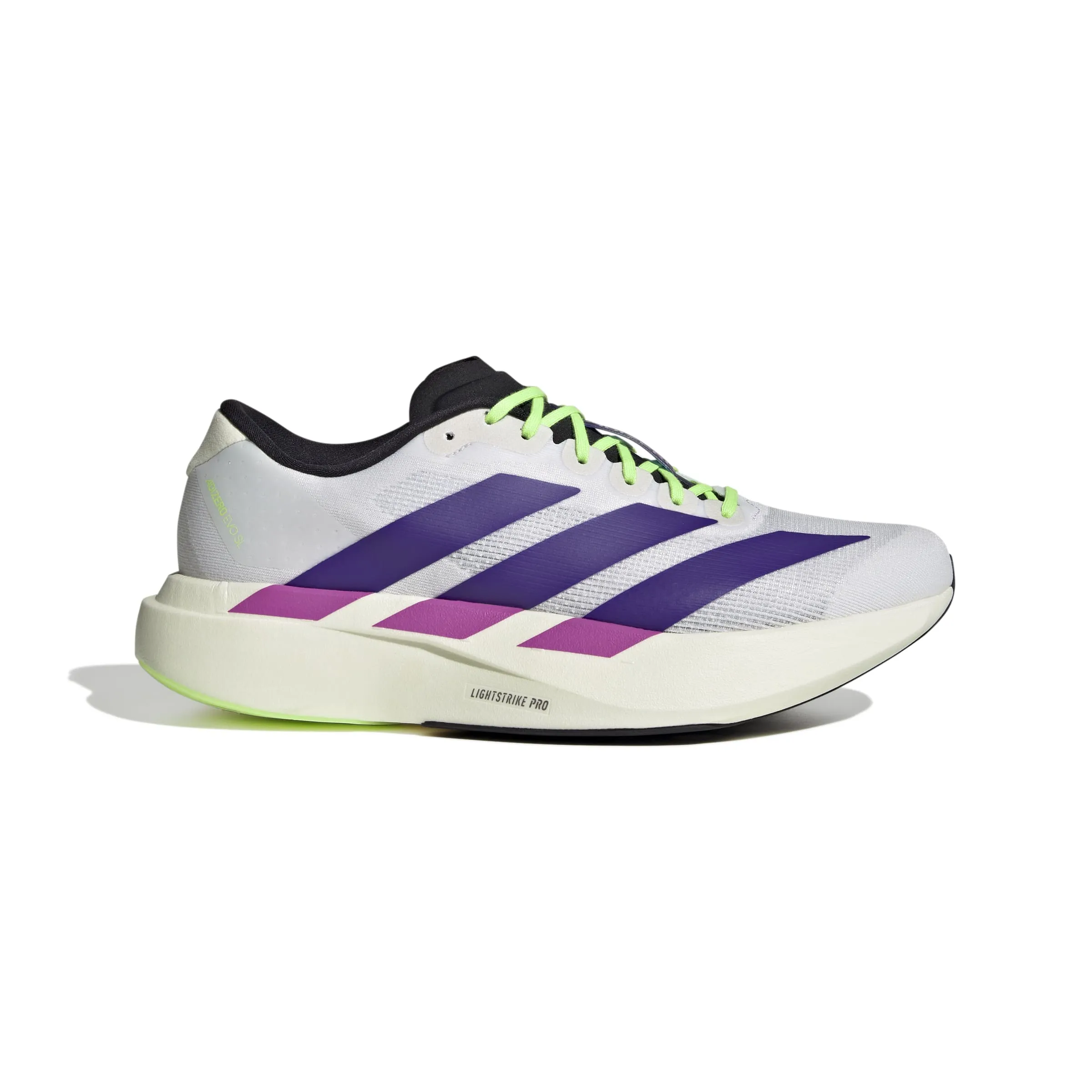 Adidas Outlet Tennis Shoes Men's Adizero Evo SL (FTWWHT/CPURPL/LIMBUR)