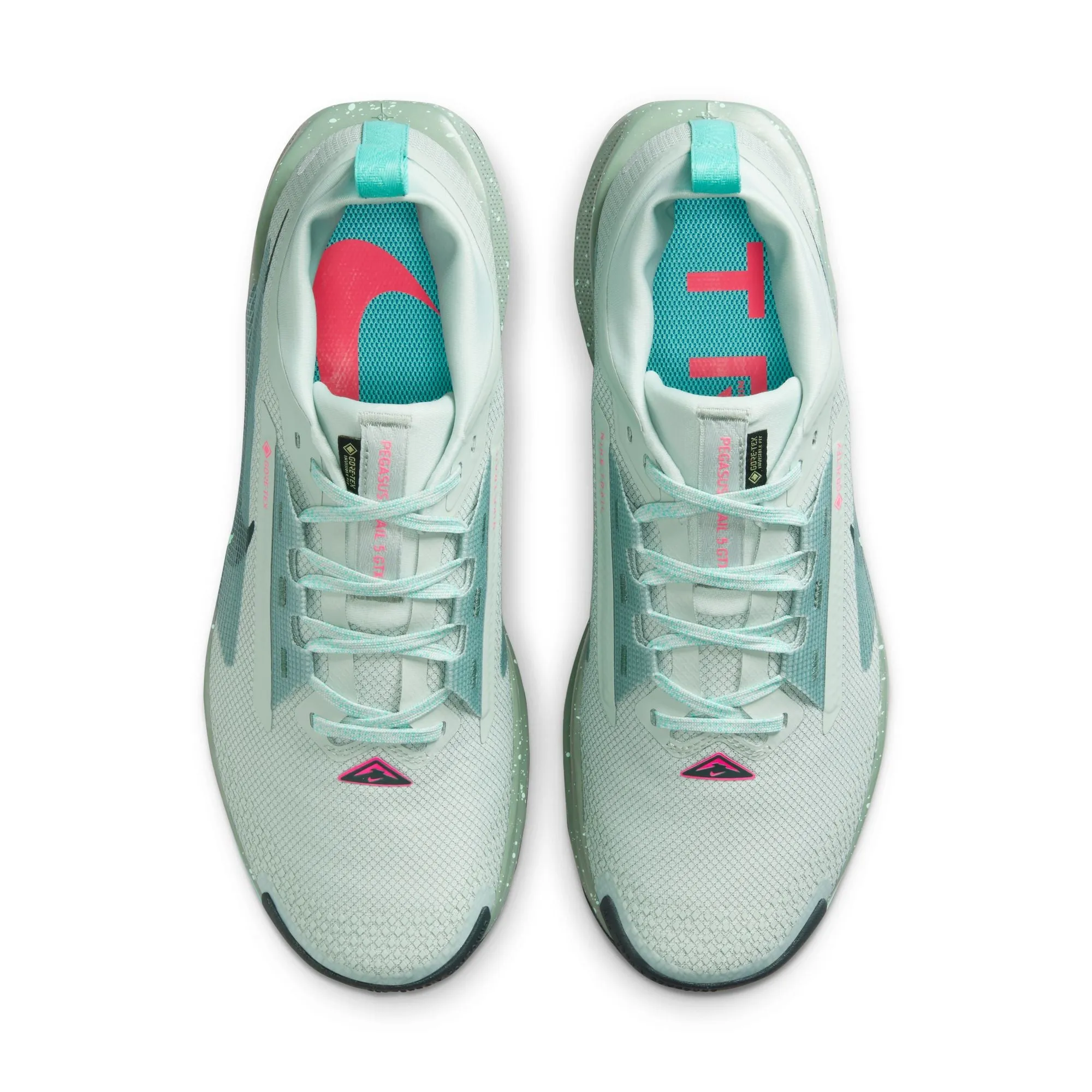 Z-trail Xero Shoes Mens React Pegasus Trail 5 GORE-TEX (013 - Light Silver/Seaweed/Clay Green)