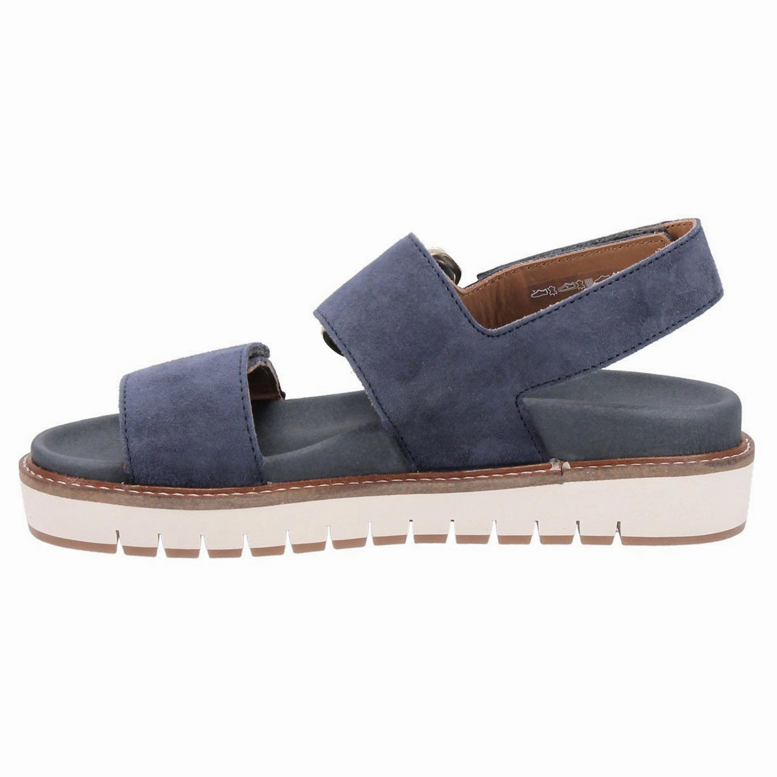 Mephisto Belona Leather Women's Hook and loop Jeans Blue Sandals J Jill Espadrilles