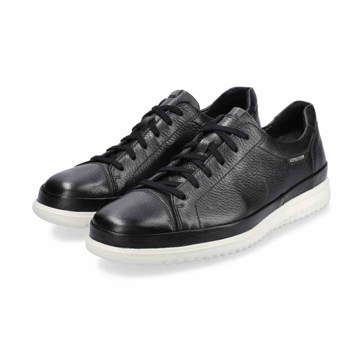 Mephisto Men's Thomas Black Oregon Leather Platform Oxfords