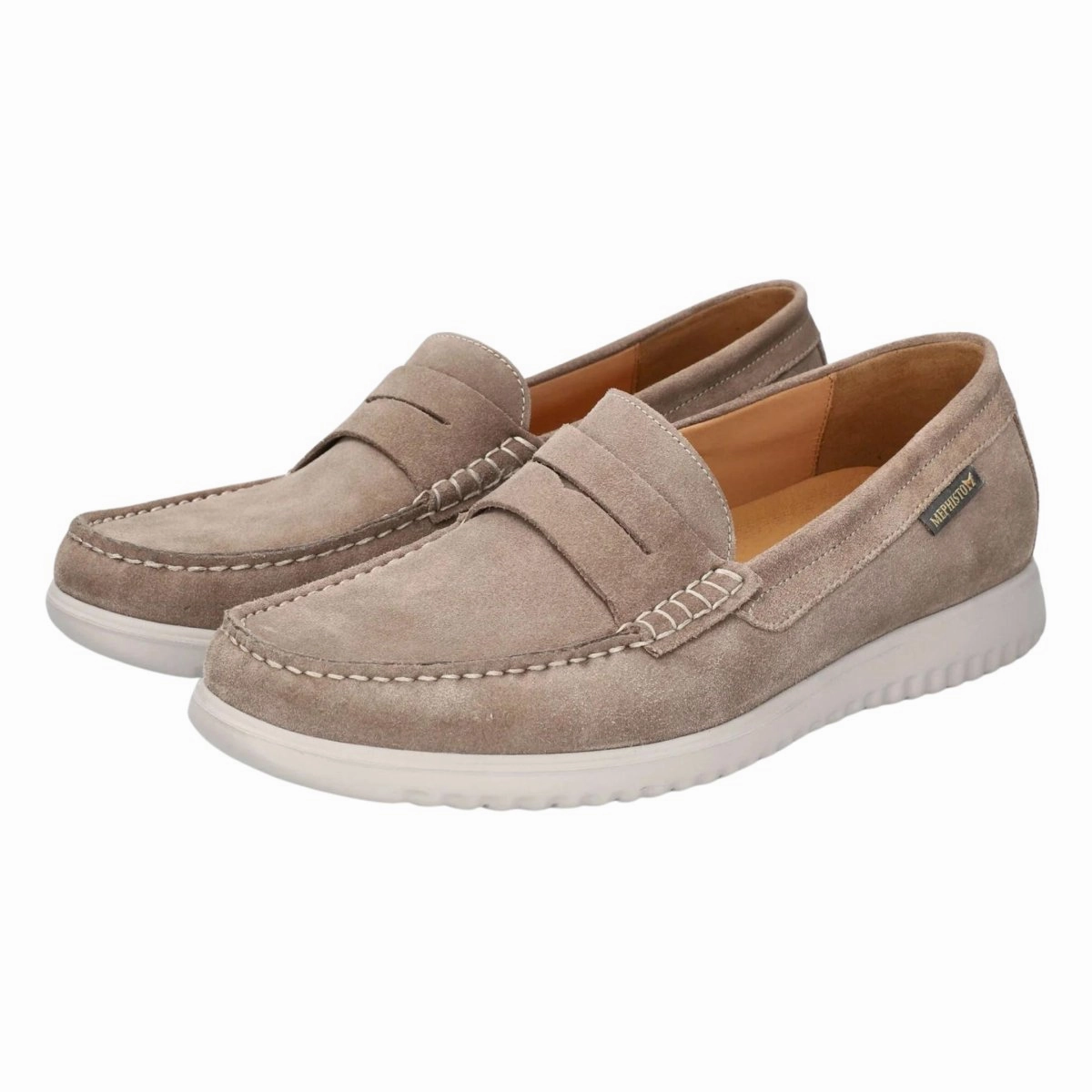 Kaveh Loafers Mephisto Men's Titoun Warm Grey Nubuck