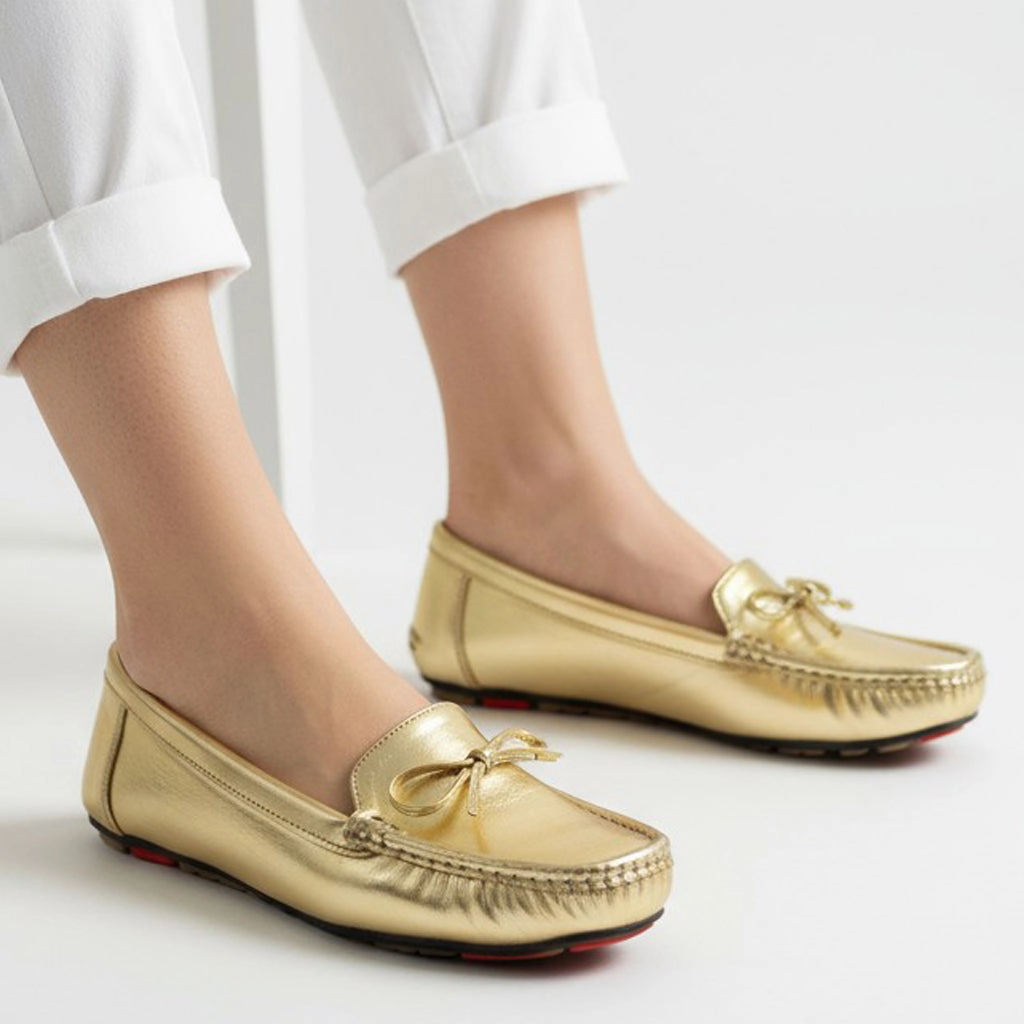 Metallic Lands End Shoes Flats