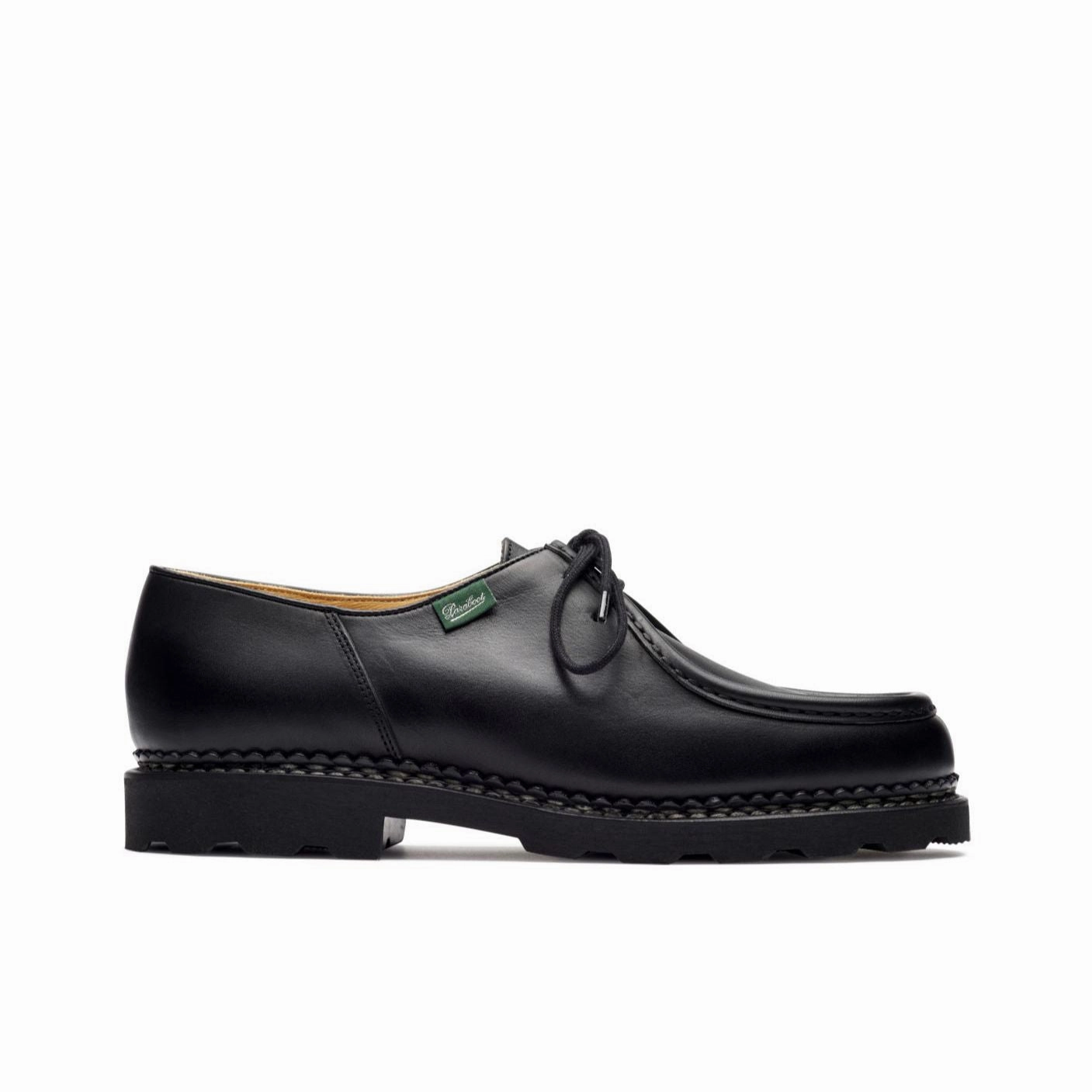 Michael - Lisse Black Doc Martens Lace Up Shoes