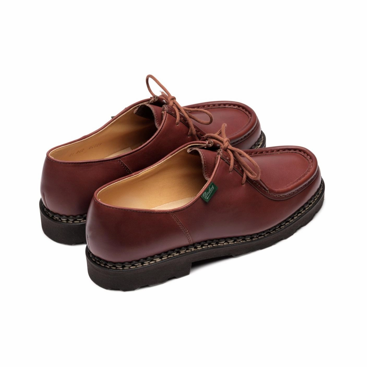 Closed Toe Lace Up Shoes Michael - Lisse Marron