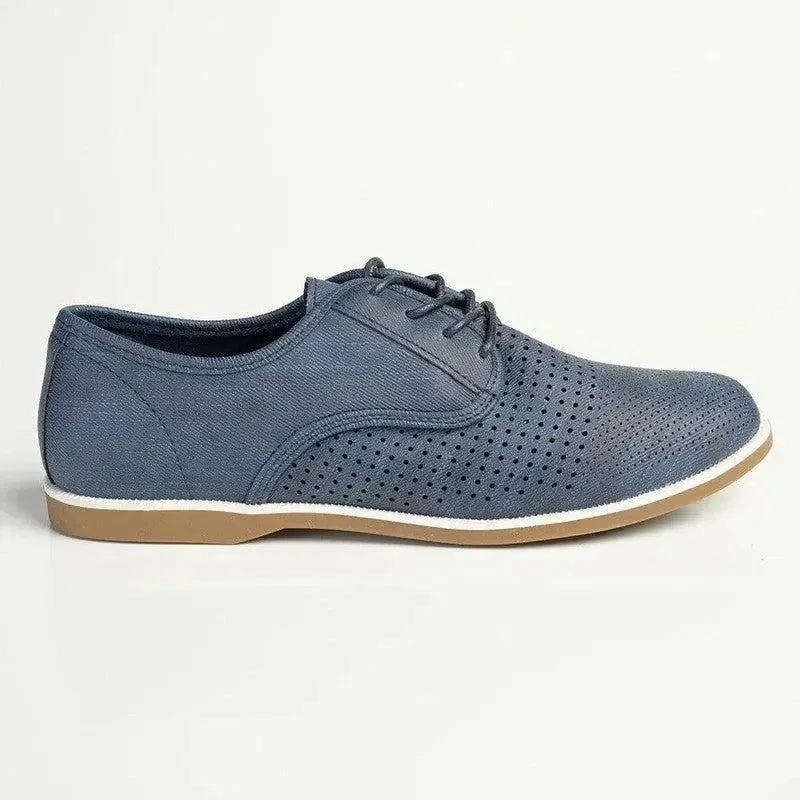 Brogues With Heels Soft Style By Hush Puppies Jamya Punch - Navy