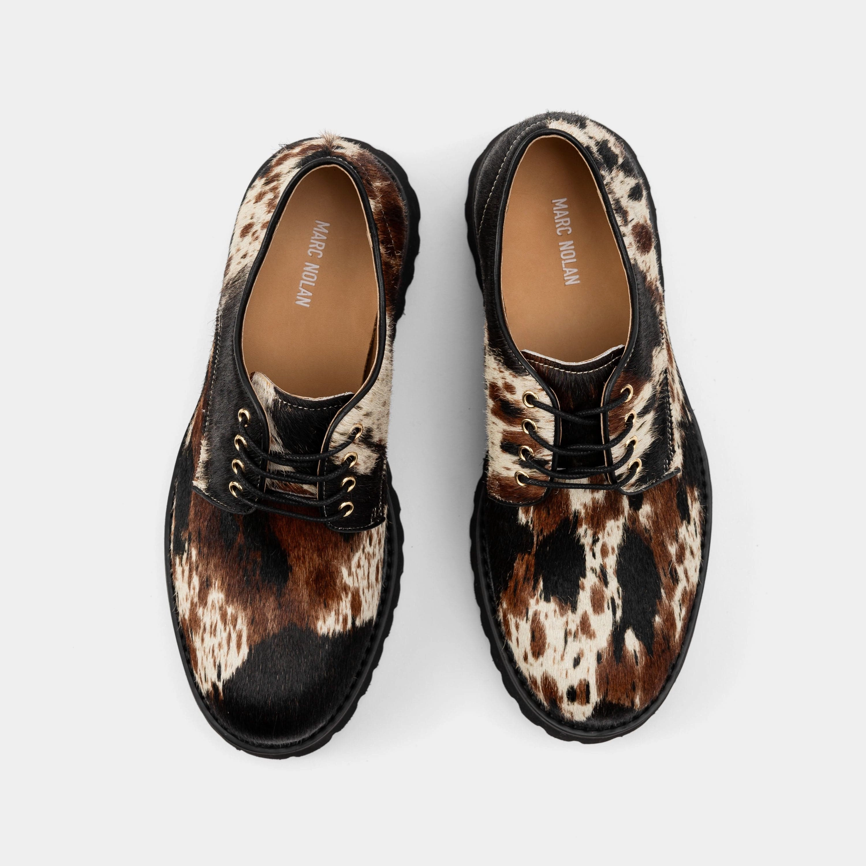 Ms. Luca Dark Horse Lug Derby Lace Up Chunky Shoes