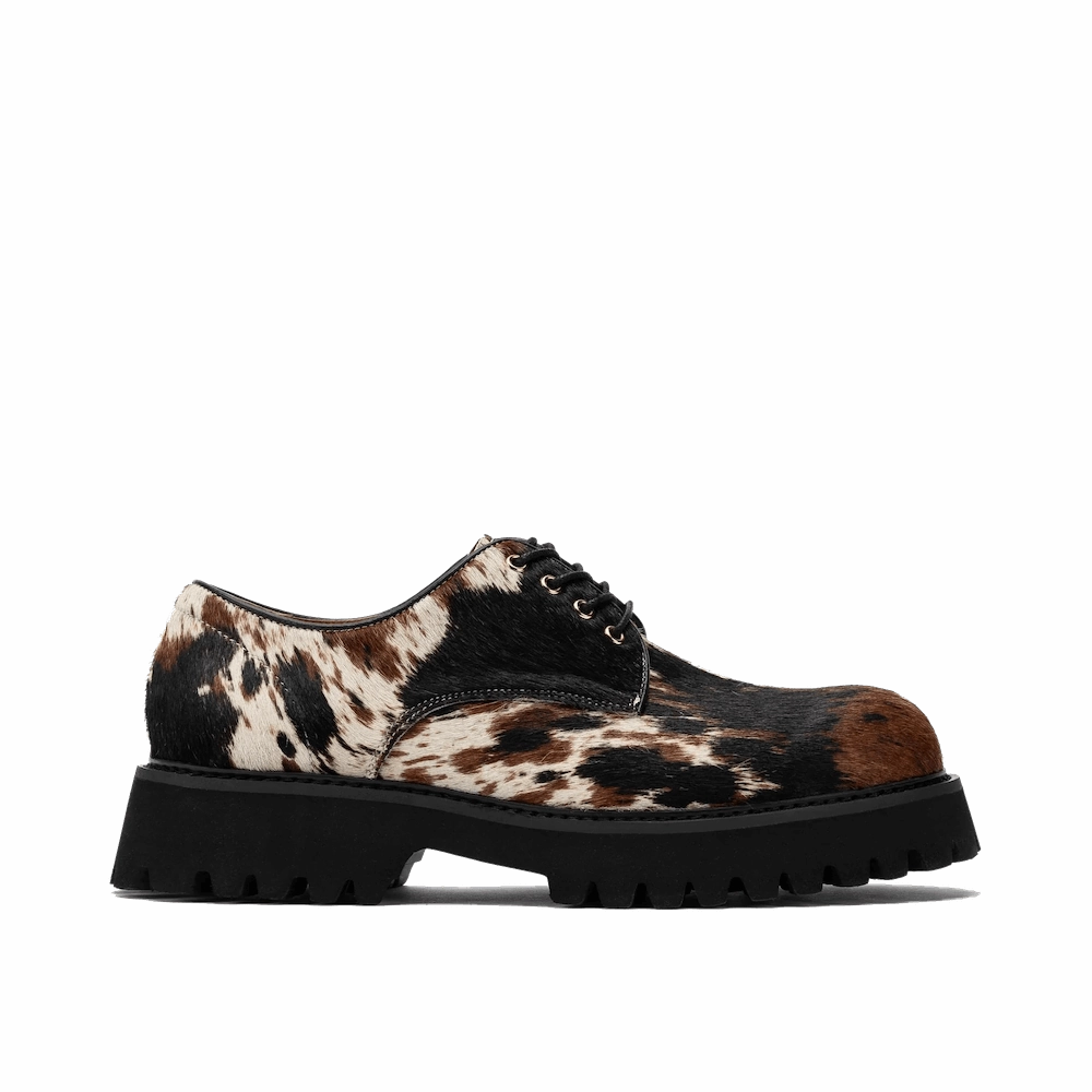 Difference Oxford Derby Shoes Ms. Luca Dark Horse Lug Derby