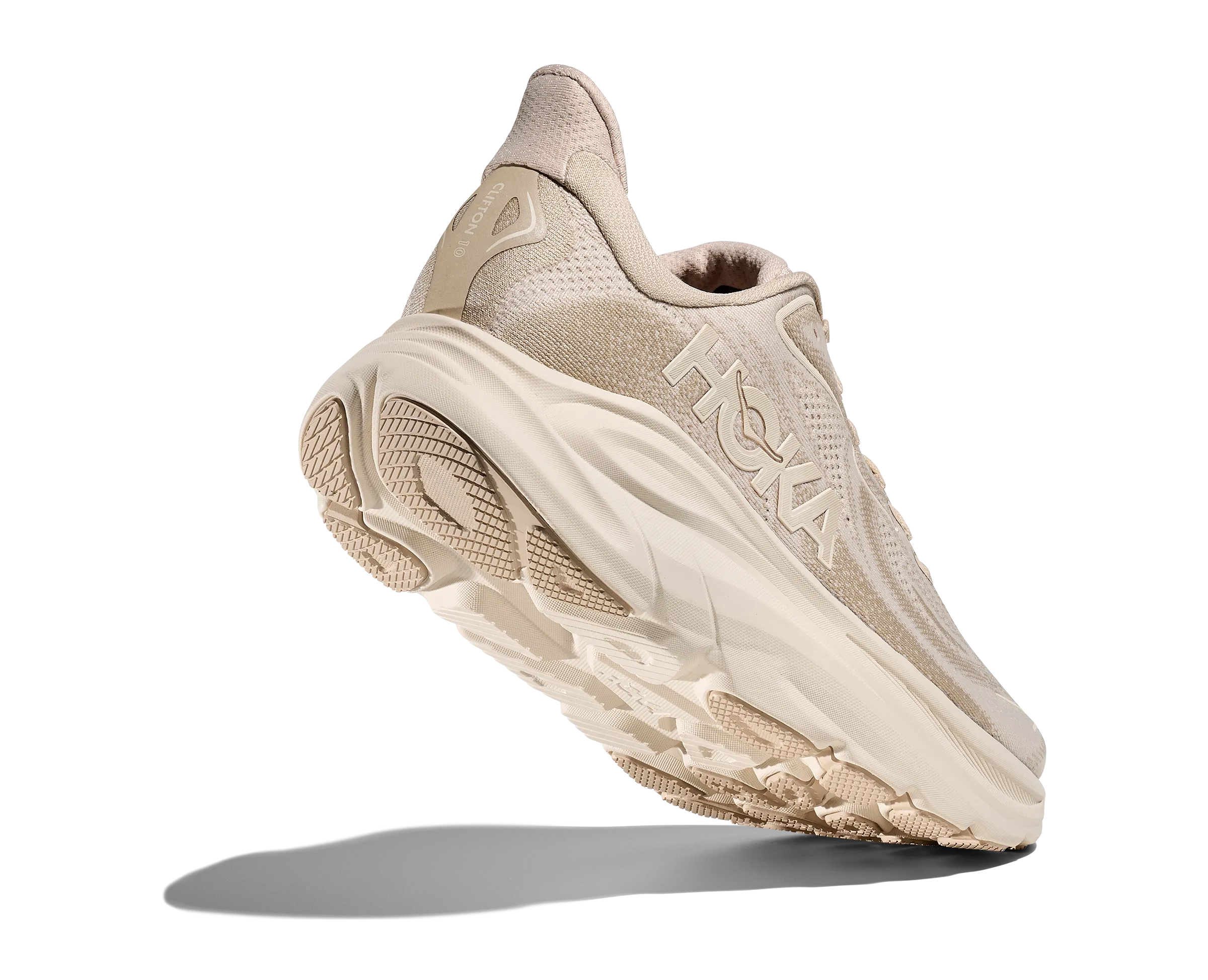 HOKA Men's Clifton 10 - OATMEAL / OAT MILK Running Shoe Fitting Gait Analysis New York