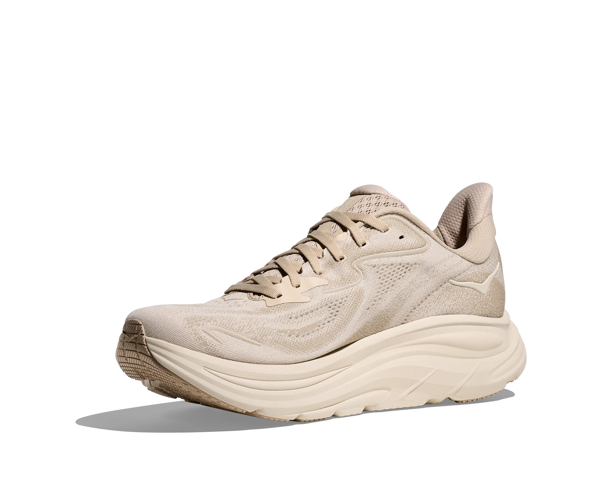 Running Shoes With A High Arch HOKA Men's Clifton 10 - OATMEAL / OAT MILK