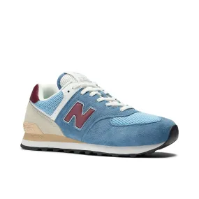 Ladies Navy New Balance New Balance Men's 574 Sneaker - Shoreline Blue with Stillwater