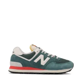 New Balance 990 Colors New Balance Women's 574 Sneaker in New Spruce with Sea Salt