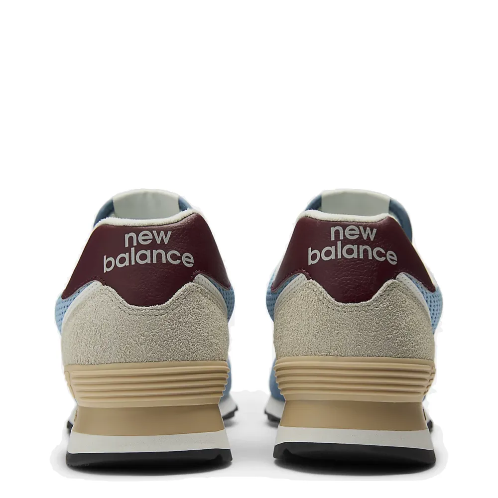 New Balance Women's 574 Sneaker in Shoreline Blue with Stillwater New Balance 704